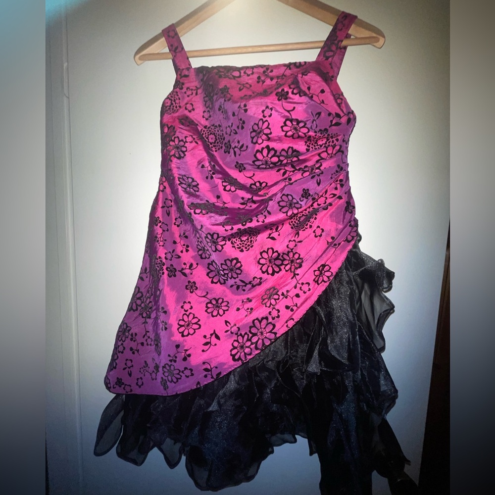 Emily West Girls Party Dress size 16 Black and Purple